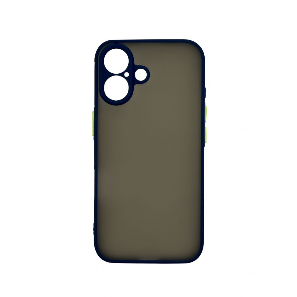 iPhone 16 műanyag tok, kék, zöld (CEL-MATT-IPH16-BLG)