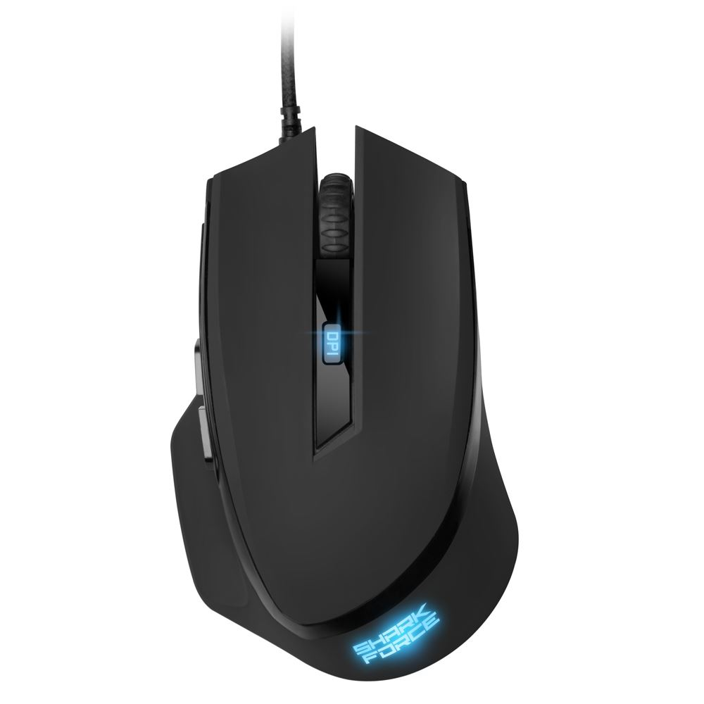 Sharkoon Shark Force II optikai gaming egér fekete 4200 DPI (4044951030439)