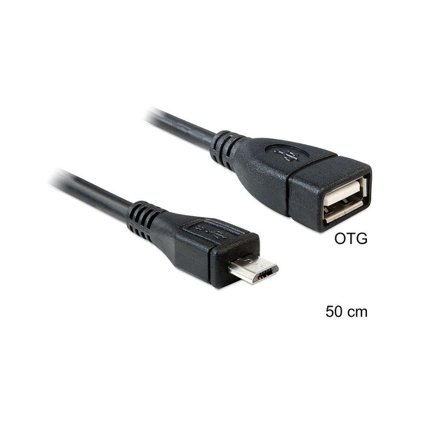 Připojení USB typ A gn - USB micro typ B wt (0.5M)