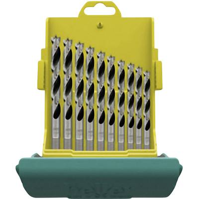 Heller Tools (28708 1) Fa spirál fúró készlet 10 részes 3 mm, 4 mm, 5 mm, 6 mm, 7 mm, 8 mm, 9 mm, 10 mm, 11 mm, 12 mm Hengeres befogószár 1 készlet (28708 1)