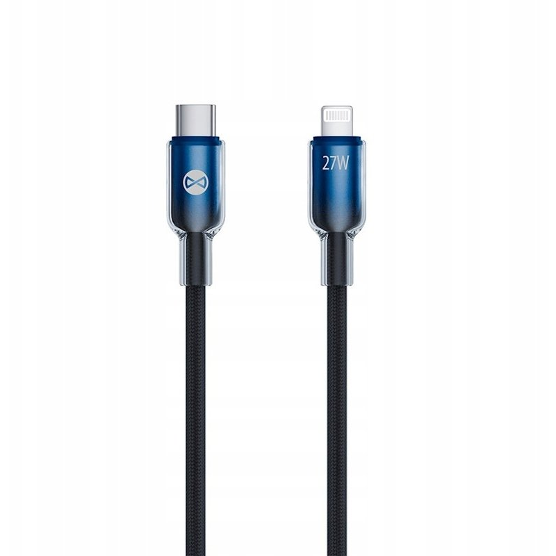 Forever Ombre Type-C-Lightning Kábel 27W 1 m-Fekete (GSM187035)