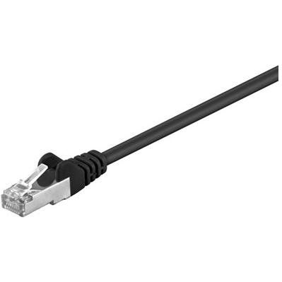  Goobay Kabel krosowy patchcord F / UTP kat. 5e CCA czarny 2m (68658)