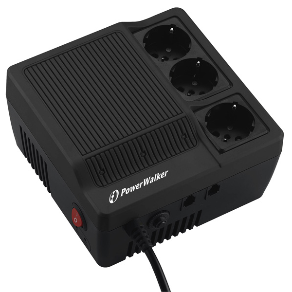 PowerWalker AVR1000 1000 VA/ 600W Feszültségszabályozó (AVR1000)