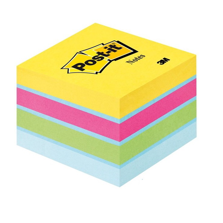 Post-it 2051-U 51x51mm öntapadós jegyzettömb - Vegyes színek (400 lap / tömb) (7100172396)