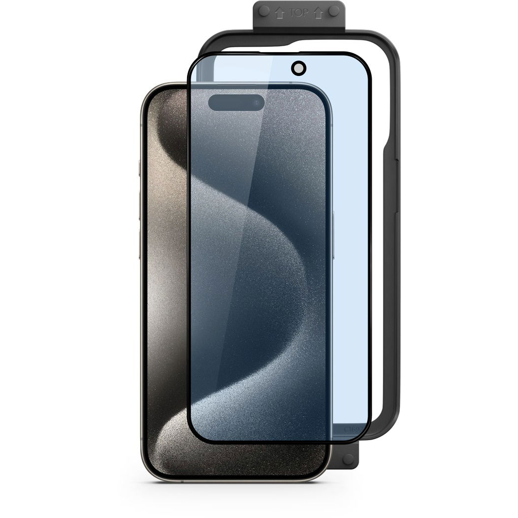 Epico iPhone 15 kékfény szűrő 3D+ üvegfólia + felhelyező keret (81112151900002)