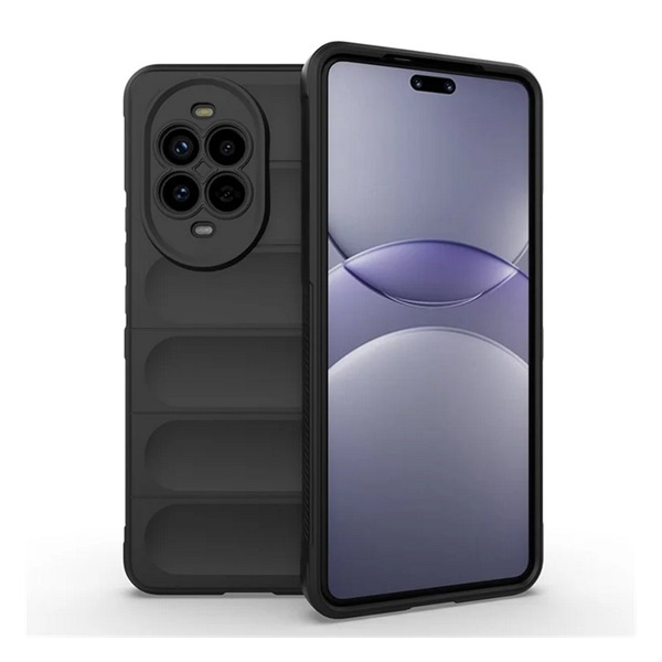 Szilikon telefonvédő (ütésállóság, kameravédő, 3D) FEKETE Huawei Nova 13 Pro "Gigapack csomagolás" (GP-168020)
