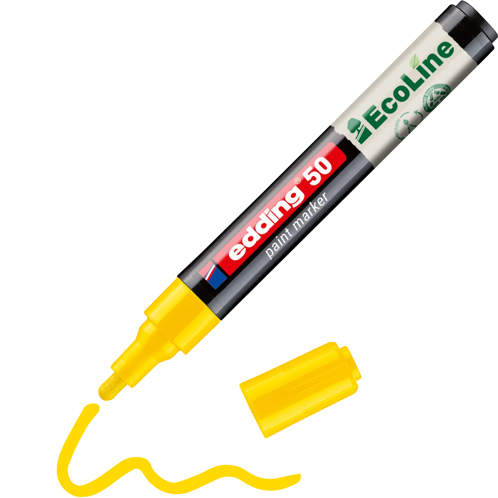Edding 50 EcoLine 2-3mm Lakkmarker - Sárga (4-50-005)