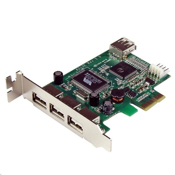 StarTech.com 3+1x USB 2.0 bővítő kártya PCIe (PEXUSB4DP) (PEXUSB4DP)