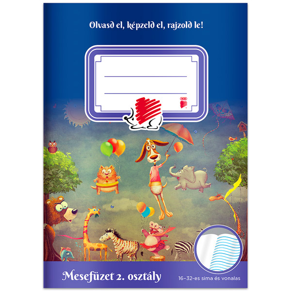 ICO Süni 32 lapos A5 2. osztályos mesefüzet (7500130003)