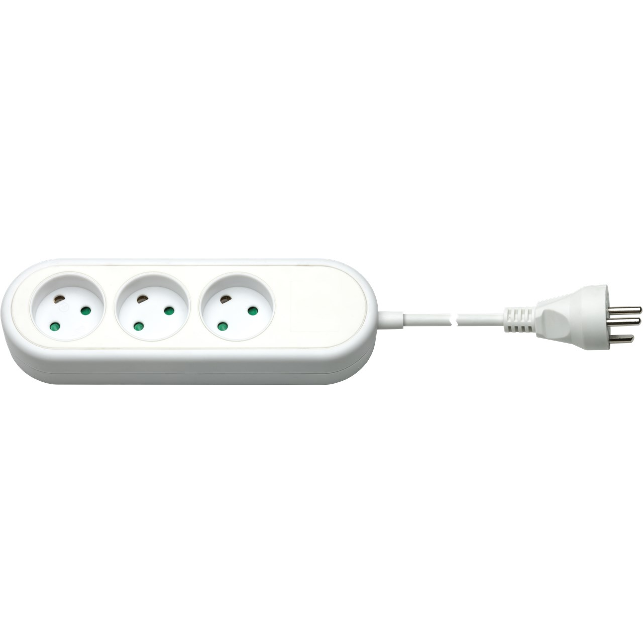 Goobay 77619 230V Elosztó 3 aljzatos 1.5m - Fehér (77619)