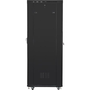 Lanberg 19" szabadon álló rack szekrény 37U/800X1000 perforált ajtó, lapraszerelt, LCD kijelző, fekete V2