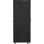 Lanberg 19" szabadon álló rack szekrény 37U/800X1000 perforált ajtó, lapraszerelt, LCD kijelző, fekete V2