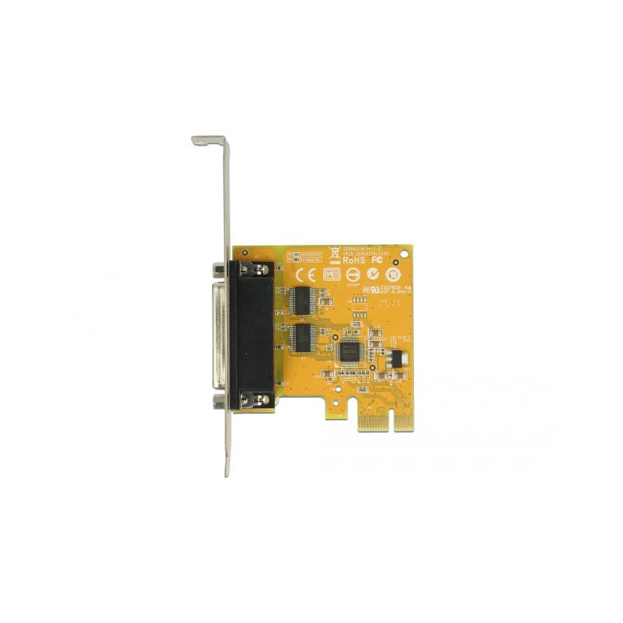 Delock PCI Express Kártya > 2 x nagy sebességu 921K, RS-232 ESD védelem (62996)