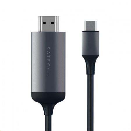 Satechi Aluminium TYPE-C -> 4K HDMI átalakító kébel asztroszürke (ST-CHDMIM) (ST-CHDMIM)