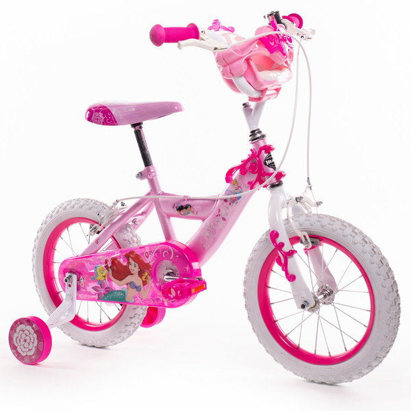 Huffy Princess kerékpár - Fehér/rózsaszín (14-es méret)