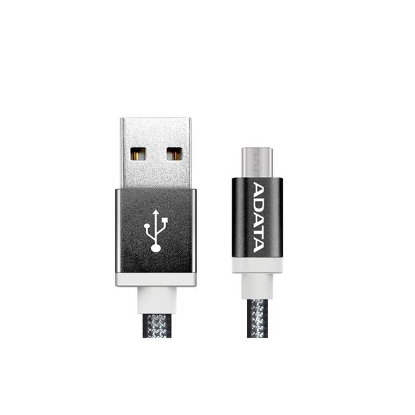 ADATA USB 2.0-Micro USB 1 m adat/töltő kábel fekete  (AMUCAL-100CMK-CBK) - Bontott termék!