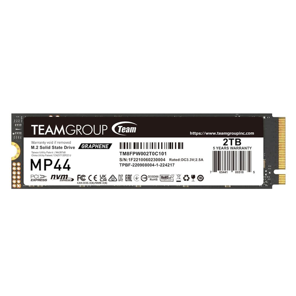 Team Group MP44 2TB M.2 NVMe SSD TM8FPW002T0C101