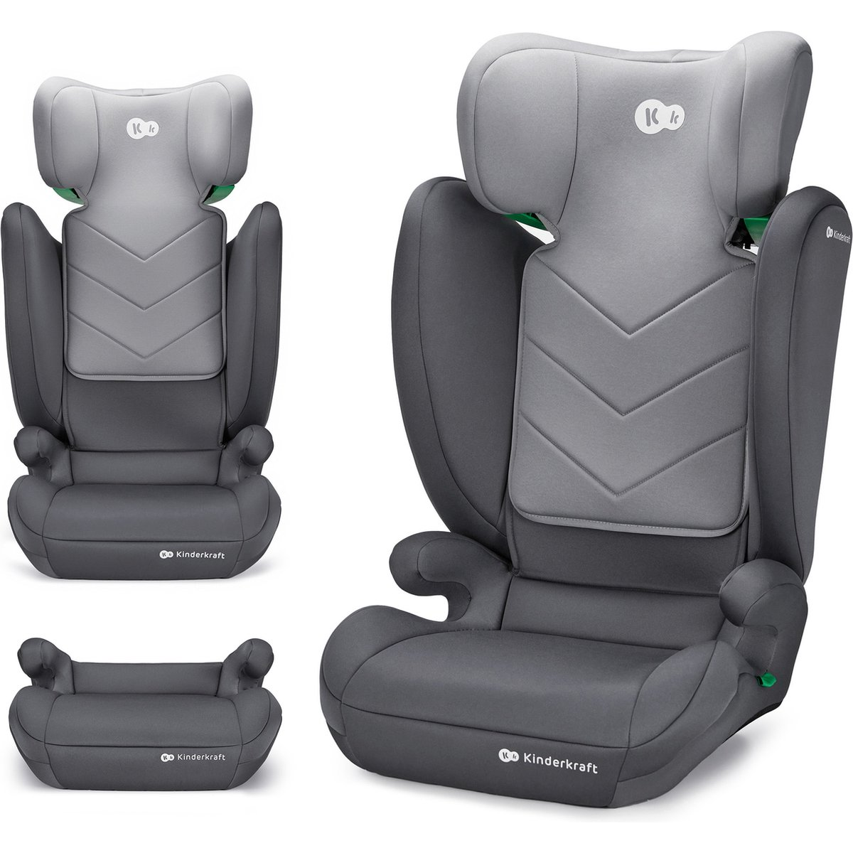 Kinderkraft I-SPARK i-Size autósülés 15-36kg - Szürke (KCISPA00GRY0000)