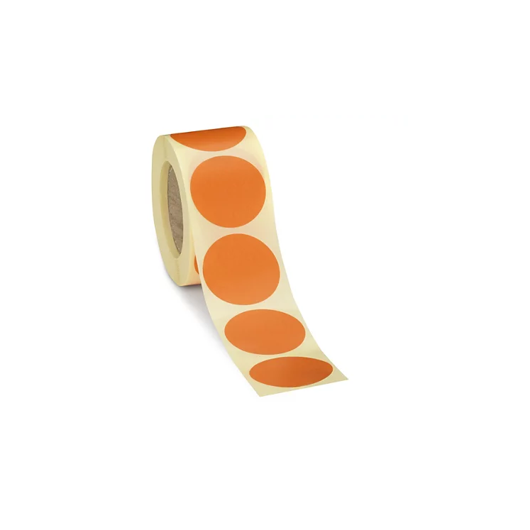 Etikett tekercses címkenyomtatóhoz 20 mm - Narancssárga (1000 db / csomag) (5998377105655)