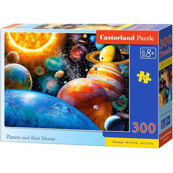 Castorland Planets and their moons 300 pcs Puzzle 300 pz Spazio