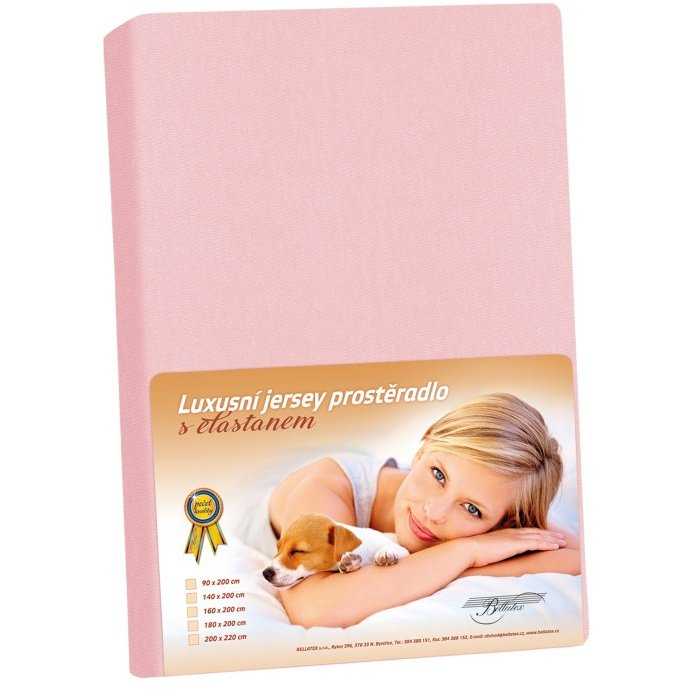 BELLATEX KL3 dzsörzé elasztánnal, 160 × 200 cm, 310 rózsaszínű (13283)