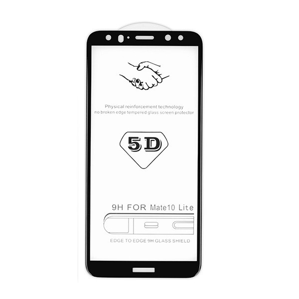 Xiaomi Redmi 10 / Redmi 10 (2022), Kijelzővédő fólia, ütésálló fólia (az íves részre is!), Tempered Glass (edzett üveg), fekete (106033)