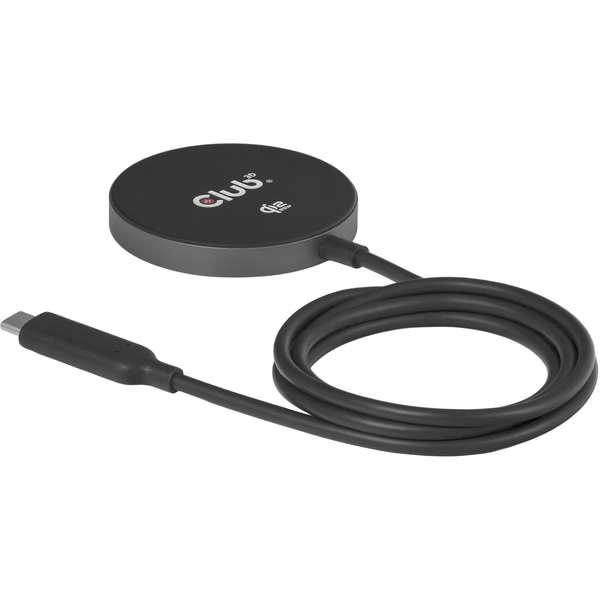 CLUB3D CAC-3027 oplader til mobil enhed Mobiltelefon, Smartphone, SmartWatch, Tablet, Telefon Sort DC Trådløs opladning Hurtig opladning Indendørs