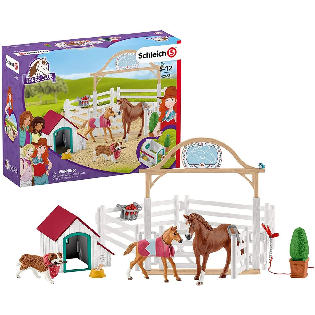 Schleich Hannah vendéglova Ruby kutyussal (42458) (sch42458)