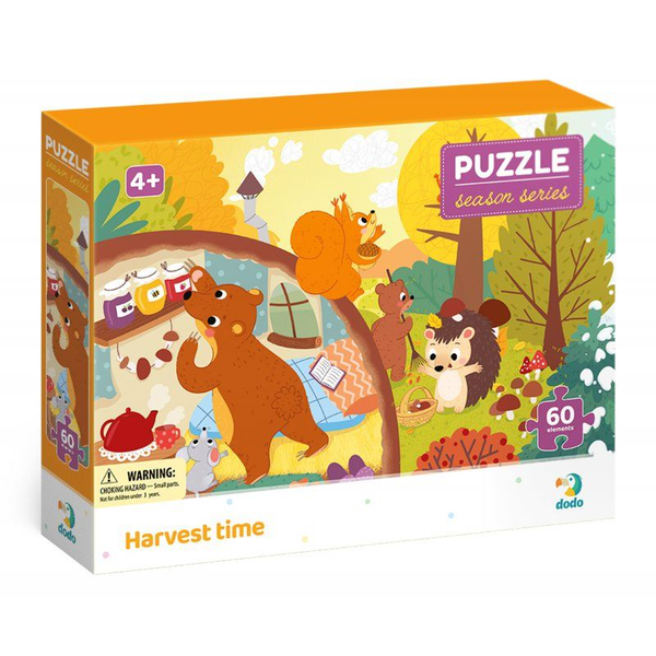 Puzzle Dodo logické puzzle dětské vzdělávací 60 dílků Puzzle 60 Doba