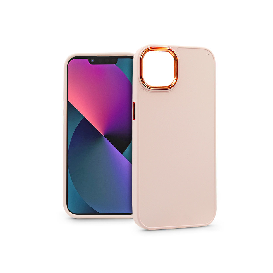 Apple iPhone 13 szilikon hátlap - Frame - pink (PT-6641)