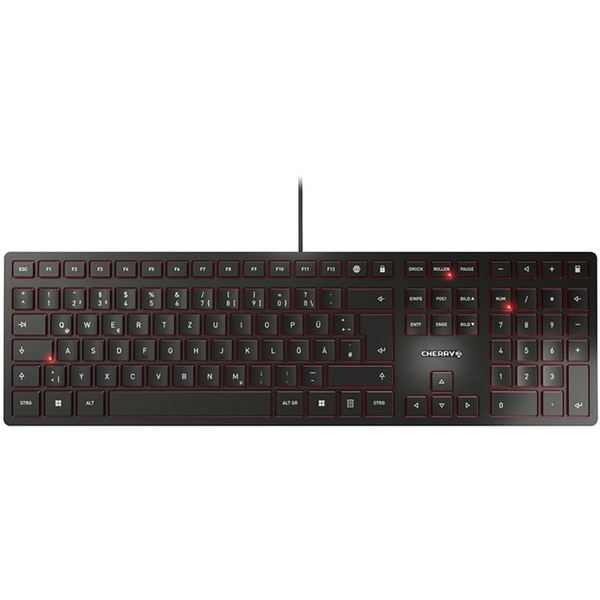 CHERRY KC 6000 Slim klávesnice USB QWERTZ Německý Černá
