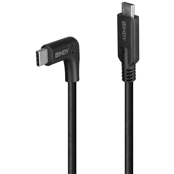 Lindy 32018 USB-kabel USB 3.2 Gen 2 (3.1 Gen 2) 1 m USB C Sort