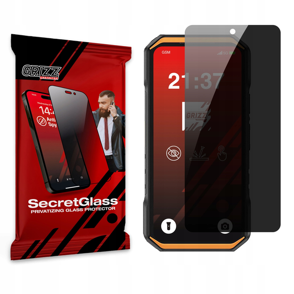 Filtr GrizzGlass Matowe szkło prywatyzujące SecretGlass do Ulefone Armor X32