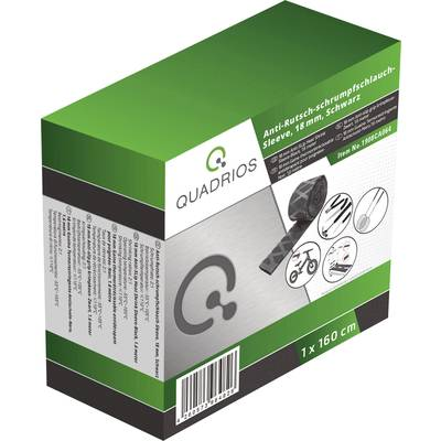 Quadrios 1908CA064 Zsugorcső ragasztó nélkül Fekete 18 mm Zsugorodási arány:2:1 1.6 m (1908CA064)