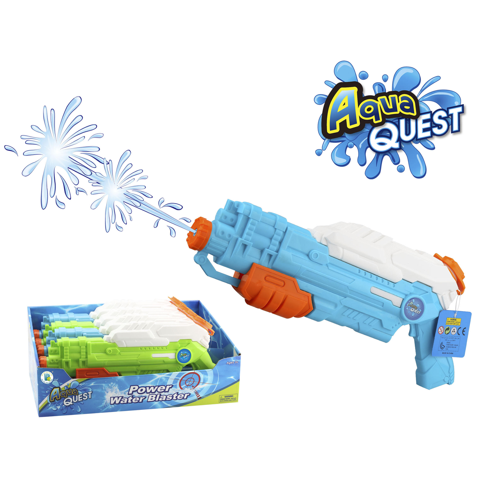 AquaQuest pumpálós vízipisztoly - Többféle (231)