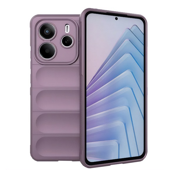 Szilikon telefonvédő (ütésállóság, kameravédő, 3D) LILA Xiaomi Redmi Note 14 5G "Gigapack csomagolás" (GP-166731)