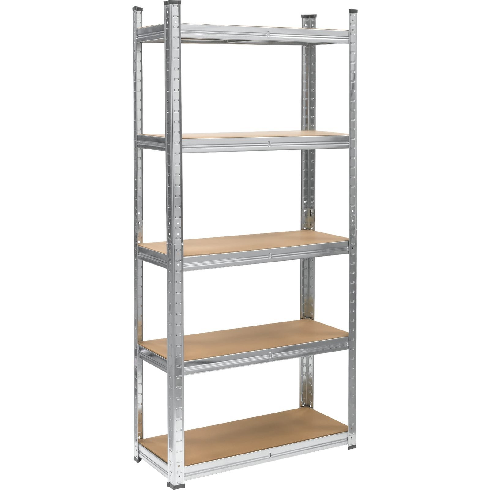 Polcos Fém Állvány 2 Az 1-ben 5 Polc Garázshoz 150x70x30cm Polconkénti Teherbírással 750kg