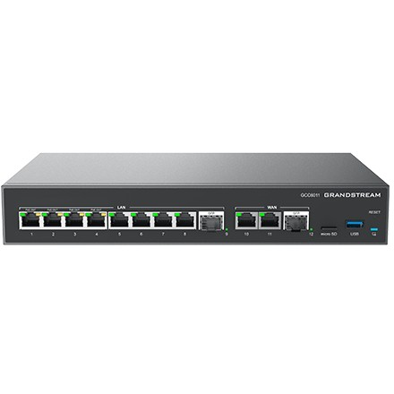 Grandstream GCC6011 VPN router, tűzfal, IP PBX, switch, 2x2,5Gb SFP, 10xGbE