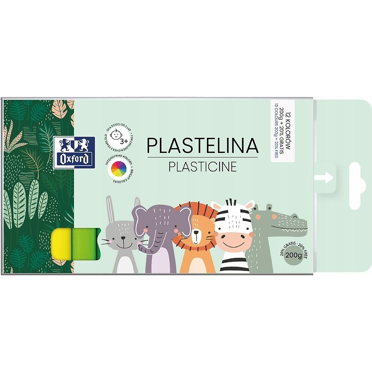 Oxford Kids: Színes gyurma - 12 db-os, 200 g (400174835) (541977)