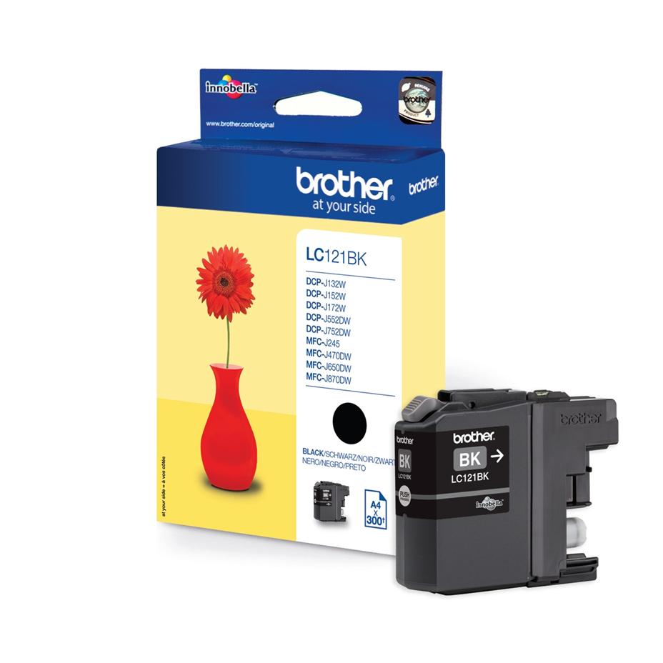Brother LC-121BK inkoustová náplň Originální Černá (LC121BK)