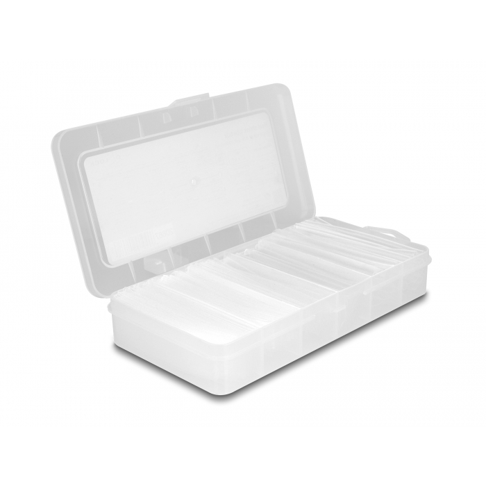 Delock Hőre zsugorodó cső készletdoboz, a zsugorodás aránya 4:1 szimpla fallal és dupla fallal belső (20867) (20867)