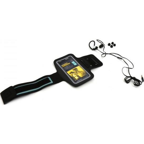 Platinet PM1070B auricular y casco Auriculares Alámbrico gancho de oreja Deportes Negro