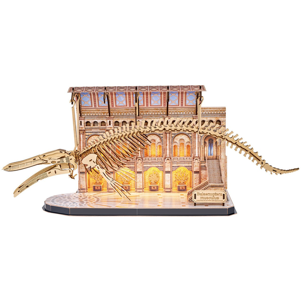 CUBICFUN 3D puzzle játék 222 darabos Kék bálna csontváz LED világítással