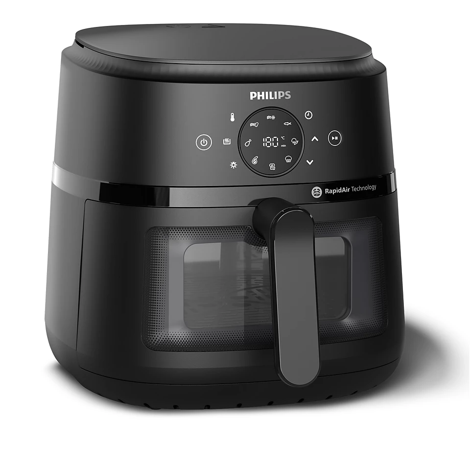 Philips 2000 XL NA230/00 AirFryer Okos Forrólevegős sütő 6,2L 1700 Watt - Fekete (NA230/00)