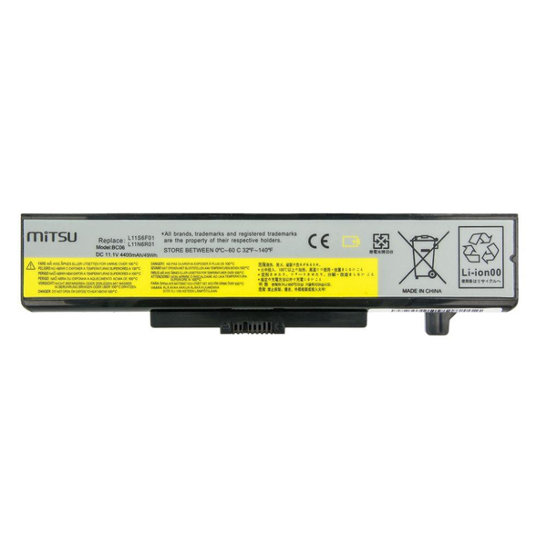 Mitsu Lenovo IdeaPad Y480 4400 mAh 49 Wh 11.1 V Li-ion батерия за преносим компютър