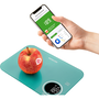 Sencor SKS 7071GR Интелигентна кухненска везна, приложение Sencor FOOD, база данни Dine4Fit, LCD дисплей, Turquoise