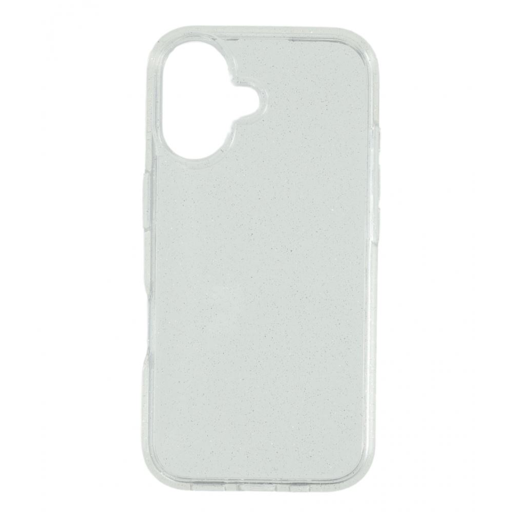 Cellect iPhone 16 szilikon tok átlátszó csillámos (CEL-GLI-IPH16-TP) (CEL-GLI-IPH16-TP)