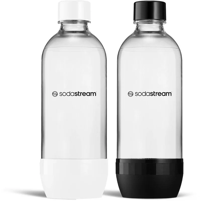 SodaStream Bo Jet Duo Fekete és fehér színű 1l palack szódagéphez (2db/csomag) (JET 2X1L BLACK/WHITE)