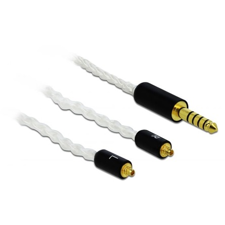 Delock Audio kábel 4,4 mm 5 tűs sztereo jack apa - 2 x MMCX apa 1,20 m (85846)