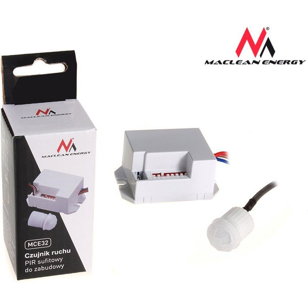 Detector De Movimiento 800w 360° Sensor Empotrable Pir Maclean Energy Mce32